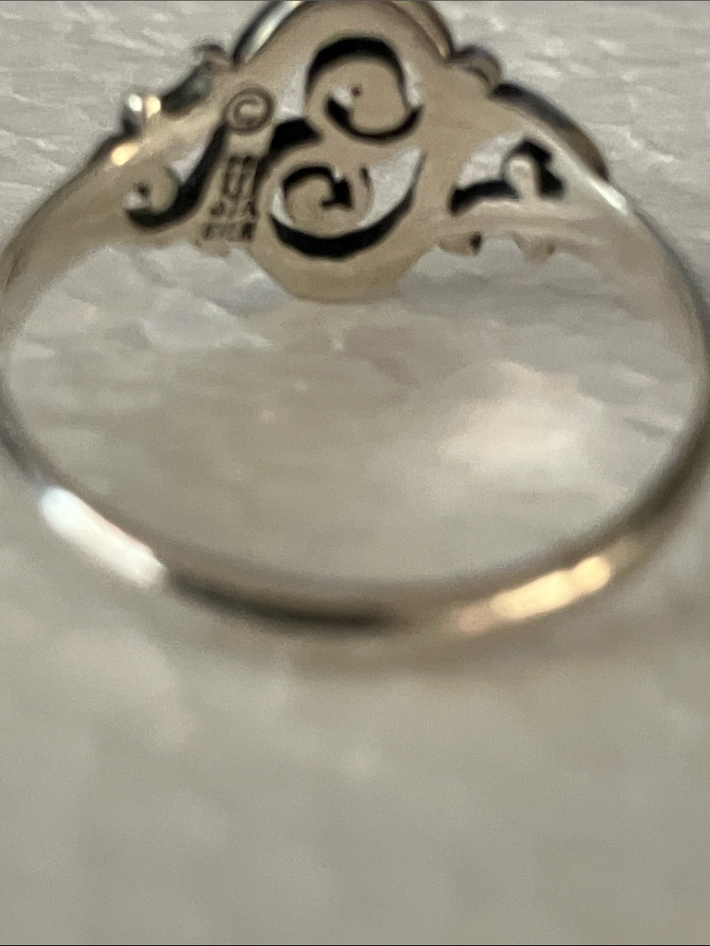 James Avery Spanish Swirl Sterling Silver Ring - Picture 5 of 7
